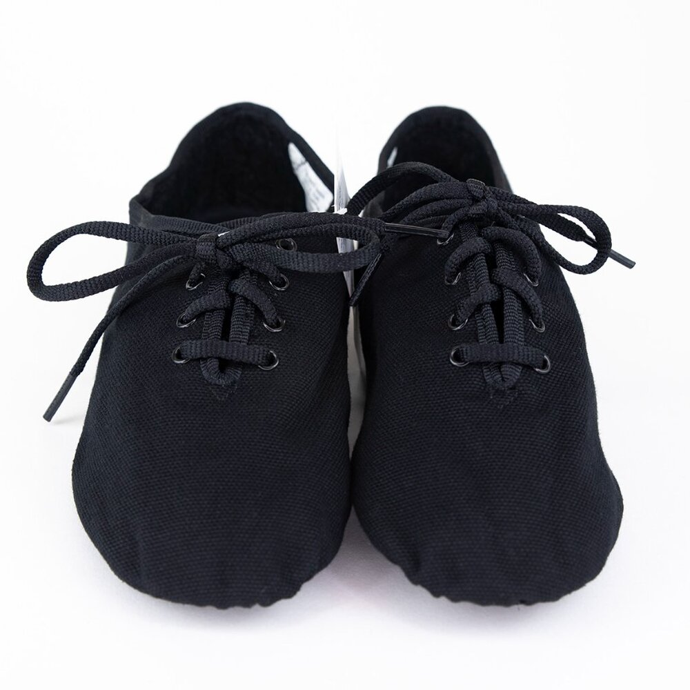 NWT Sansha Black Jazz Shoes Tivoli Canvas JS3 Leather Sole Size 7M - Picture 2 of 15